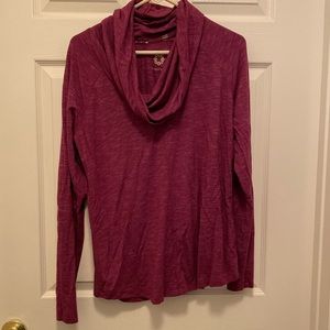 Pinkish purple long sleeve top